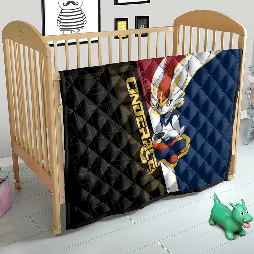 Cinderace Poké Quilt Dynamic Retro Anime Style