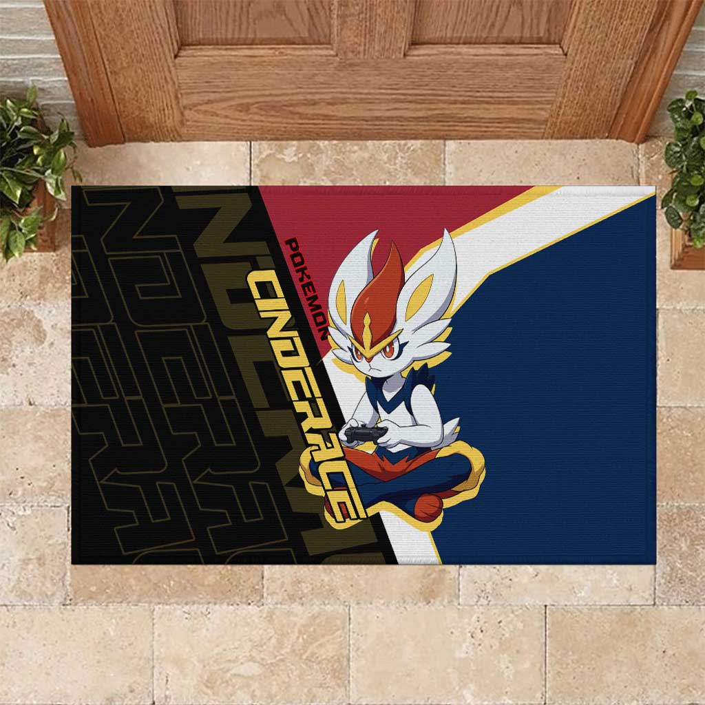 Cinderace Poké Rubber Doormat Dynamic Retro Anime Style