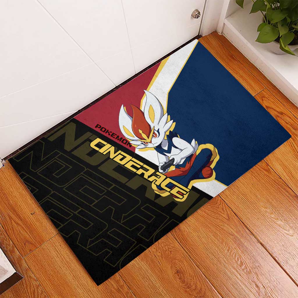 Cinderace Poké Rubber Doormat Dynamic Retro Anime Style