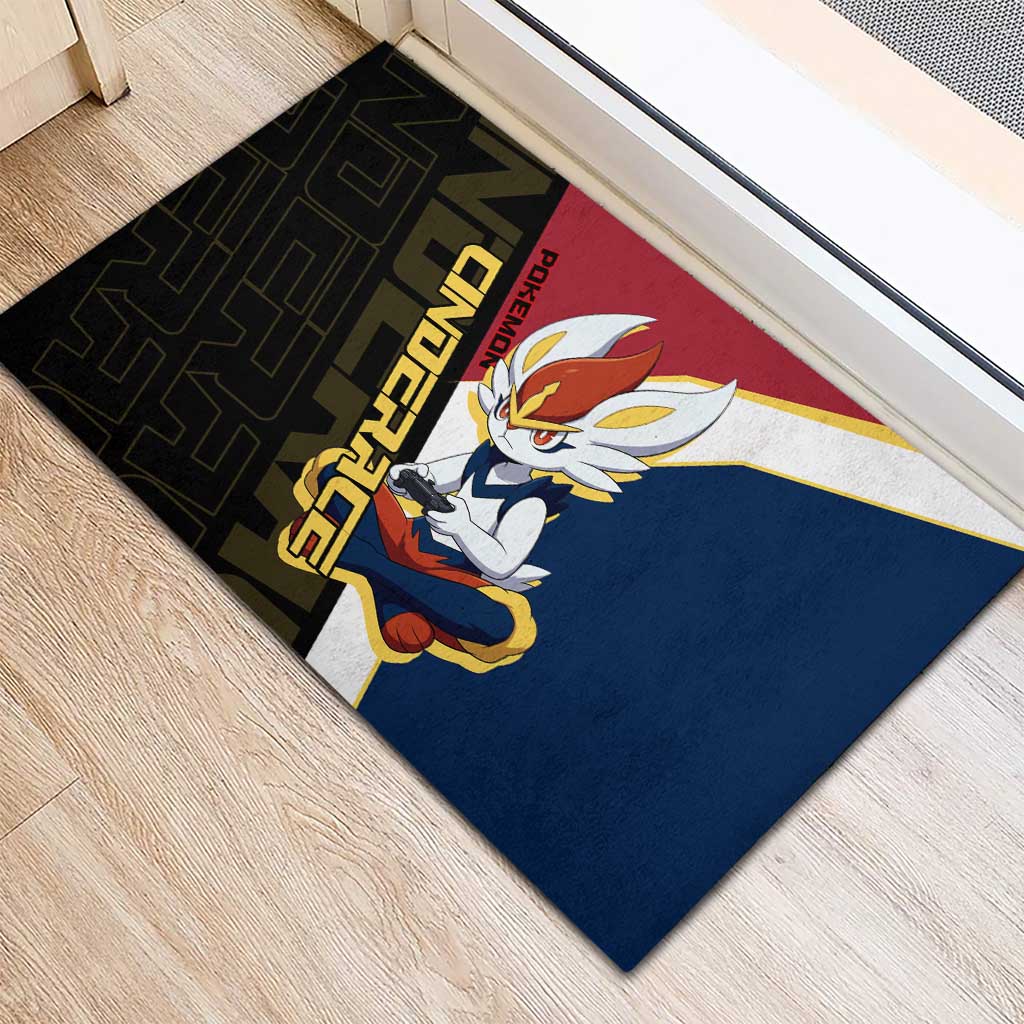 Cinderace Poké Rubber Doormat Dynamic Retro Anime Style