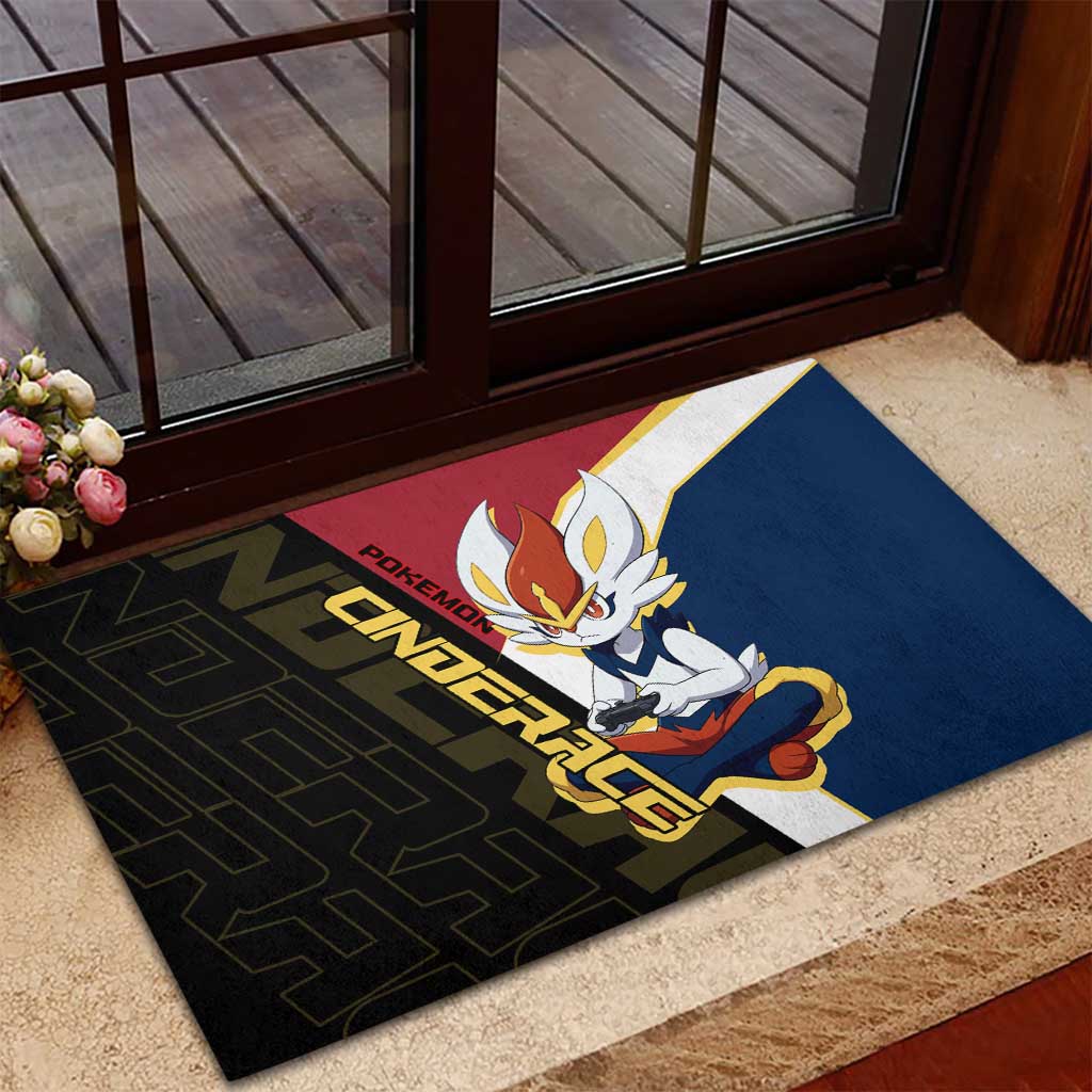 Cinderace Poké Rubber Doormat Dynamic Retro Anime Style