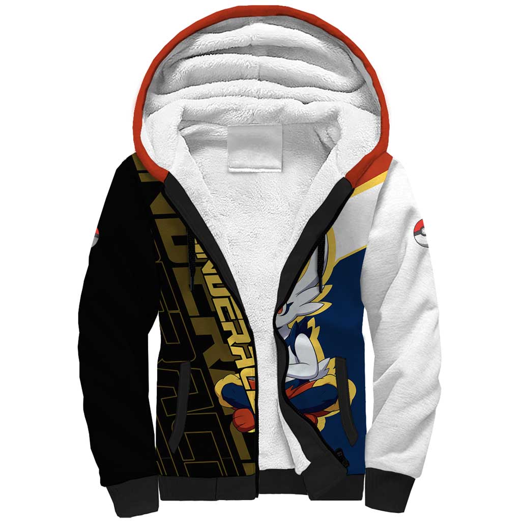 Cinderace Poké Sherpa Hoodie Dynamic Retro Anime Style