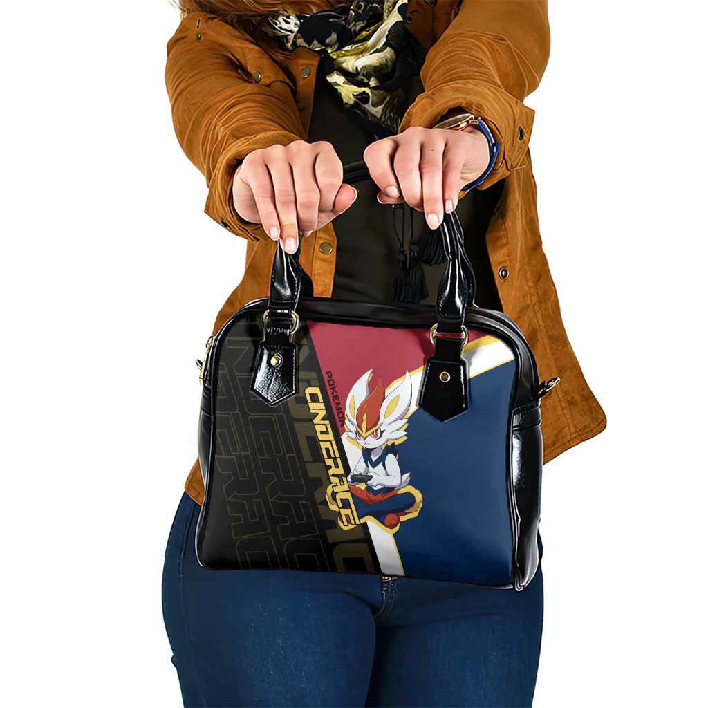 Cinderace Poké Shoulder Handbag Dynamic Retro Anime Style