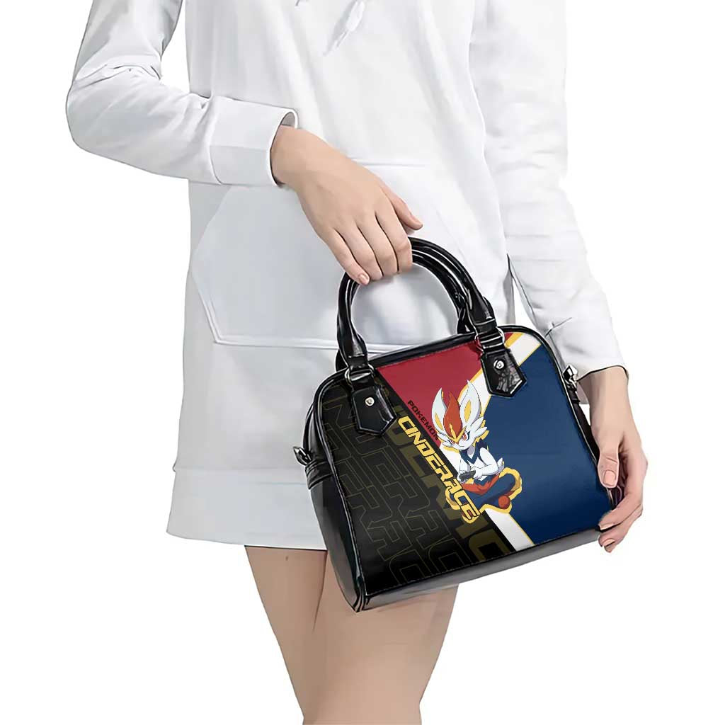 Cinderace Poké Shoulder Handbag Dynamic Retro Anime Style
