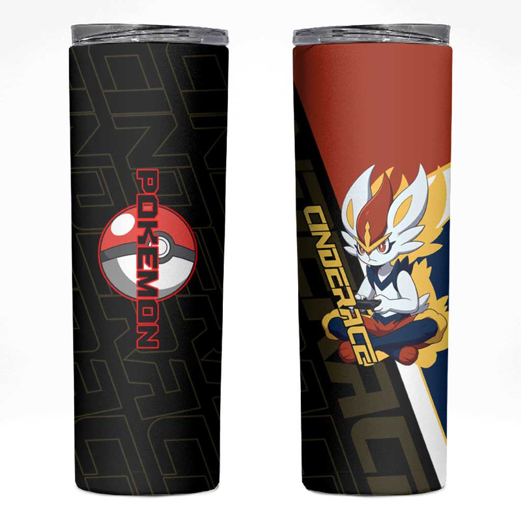 Cinderace Poké Skinny Tumbler Dynamic Retro Anime Style