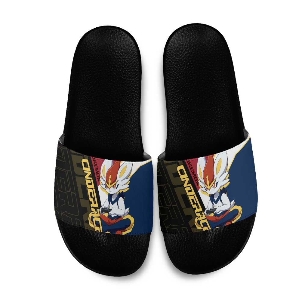 Cinderace Poké Slide Sandals Dynamic Retro Anime Style