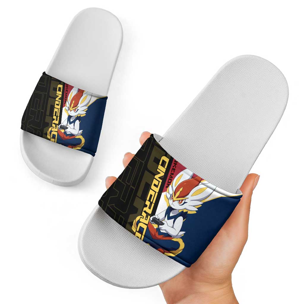 Cinderace Poké Slide Sandals Dynamic Retro Anime Style