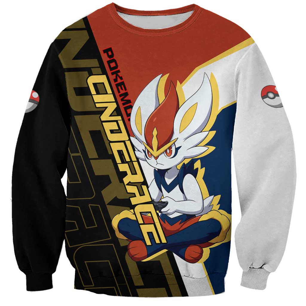 Cinderace Poké Sweatshirt Dynamic Retro Anime Style
