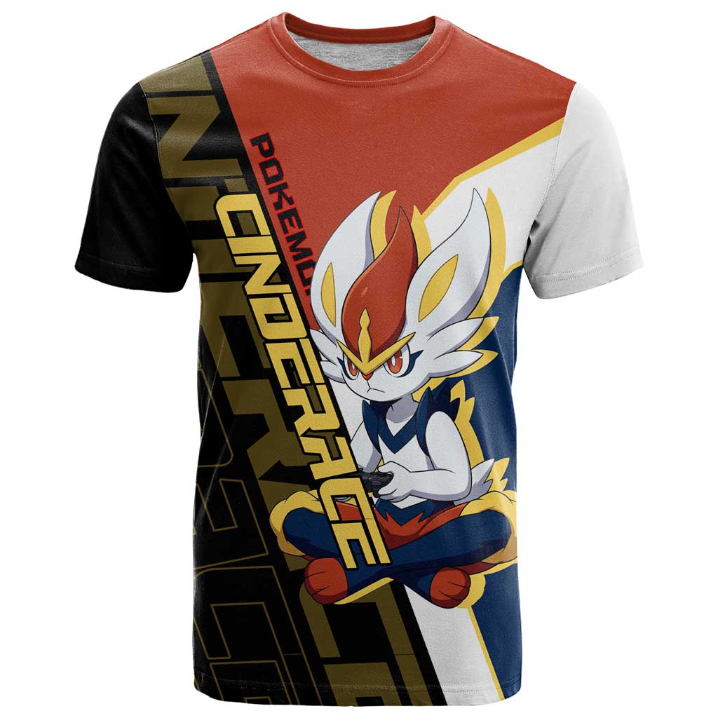 Cinderace Poké T Shirt Dynamic Retro Anime Style
