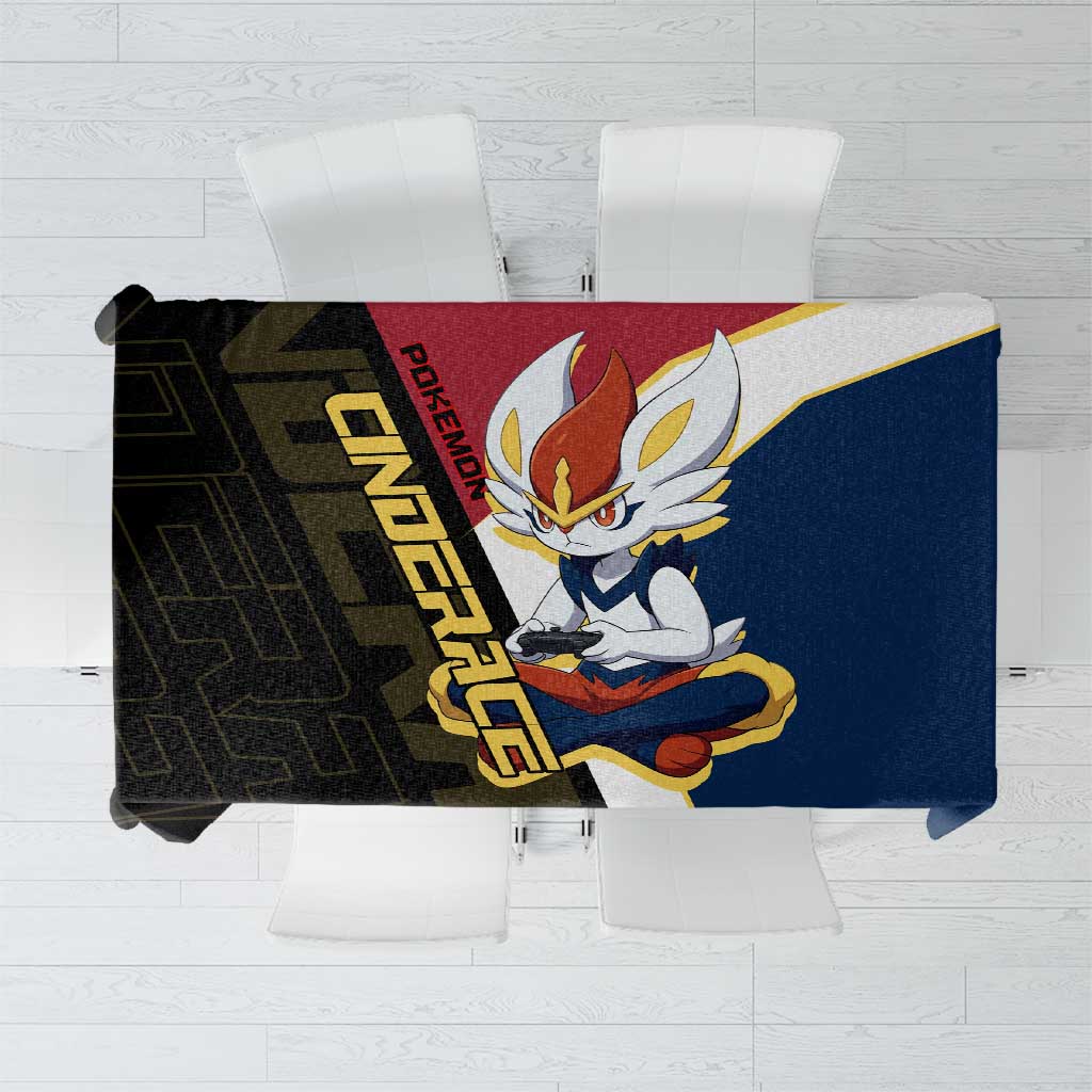 Cinderace Poké Tablecloth Dynamic Retro Anime Style