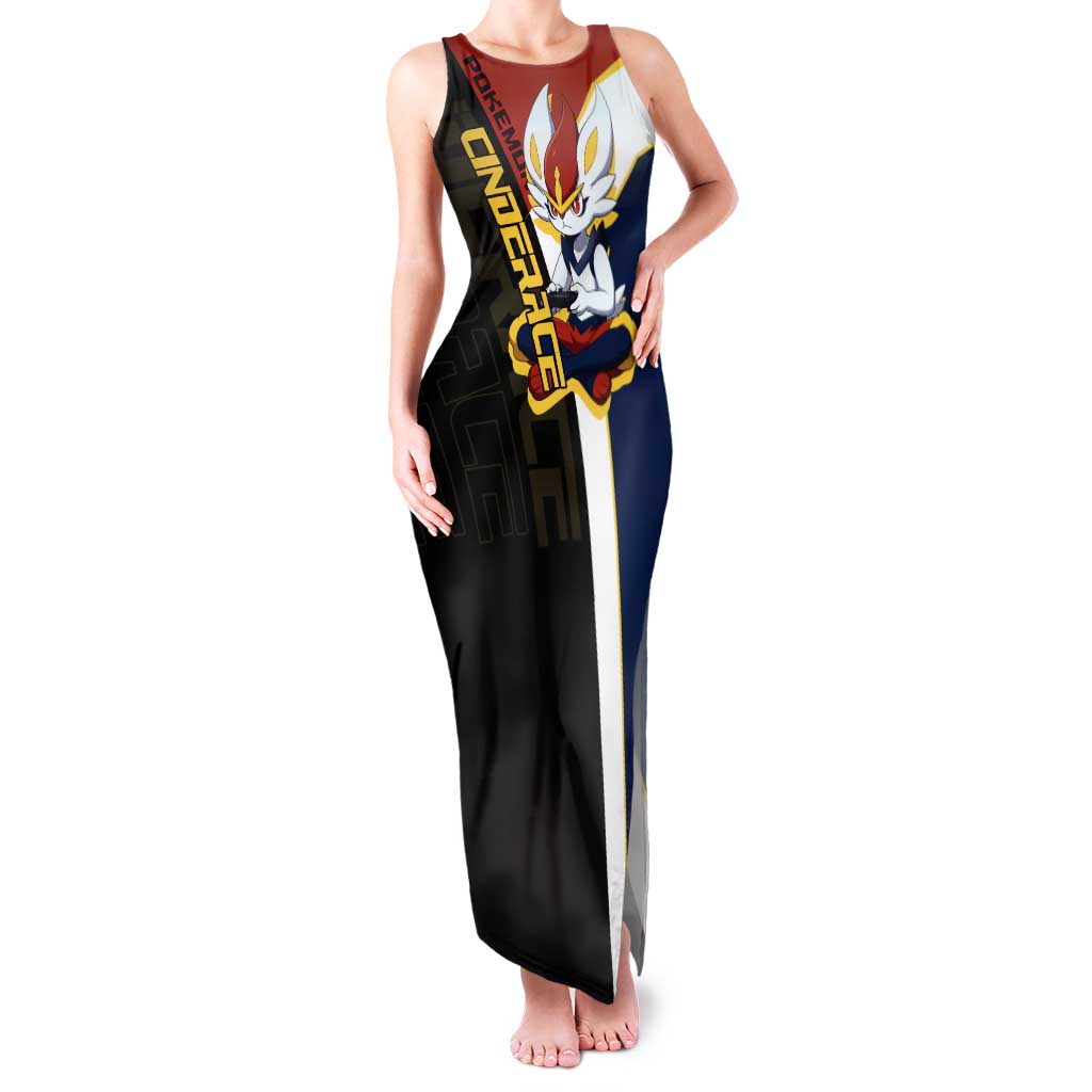 Cinderace Poké Tank Maxi Dress Dynamic Retro Anime Style