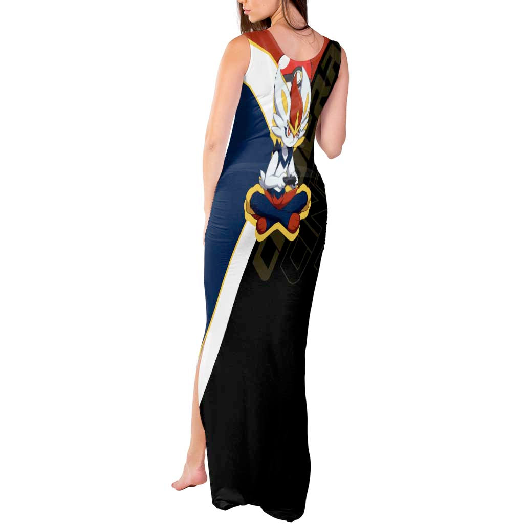 Cinderace Poké Tank Maxi Dress Dynamic Retro Anime Style