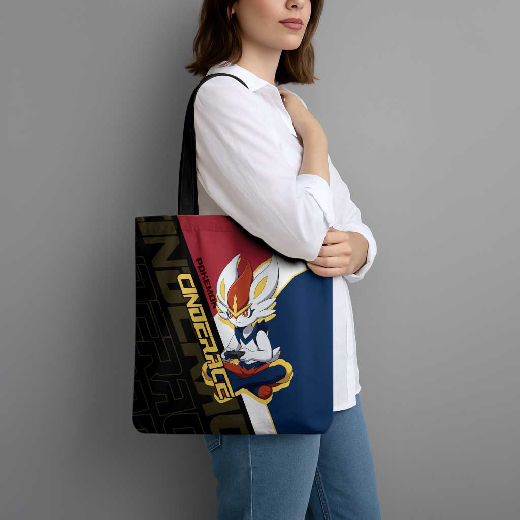 Cinderace Poké Tote Bag Dynamic Retro Anime Style