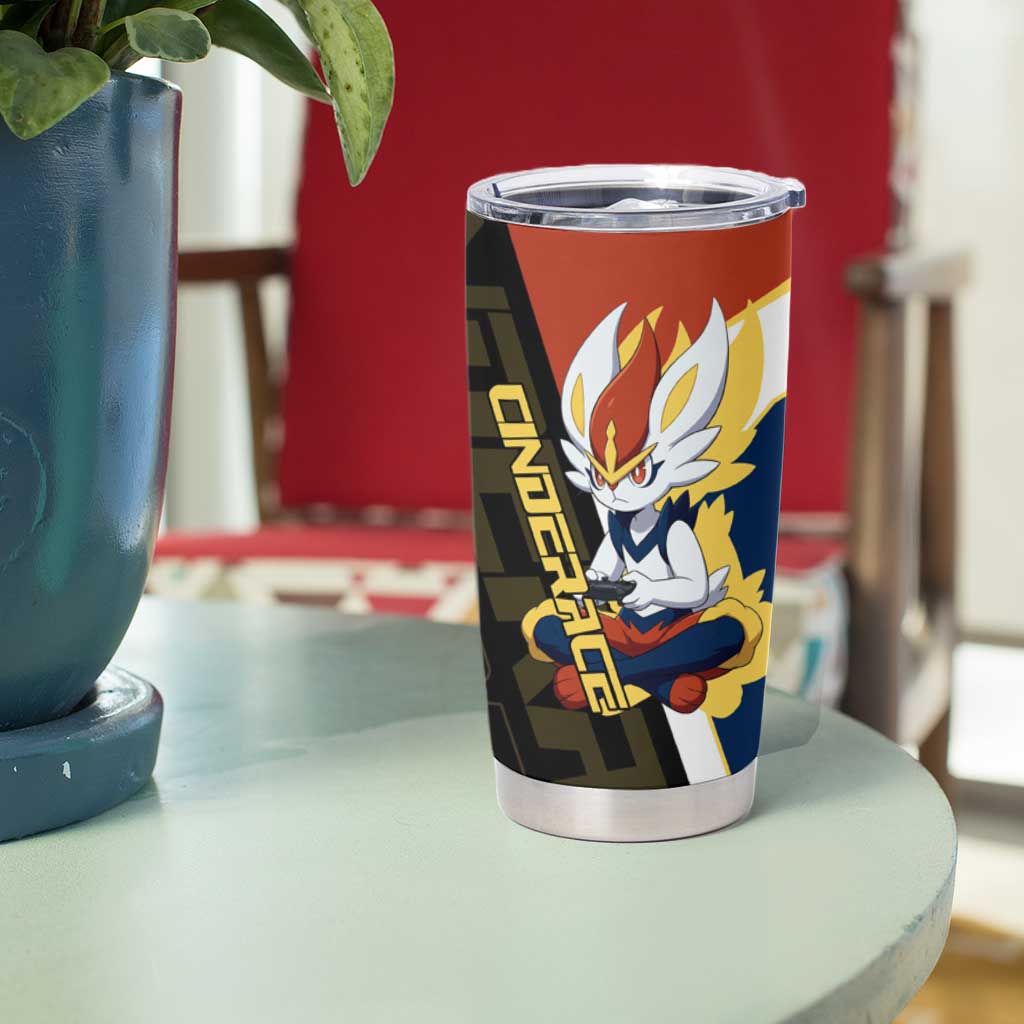 Cinderace Poké Tumbler Cup Dynamic Retro Anime Style
