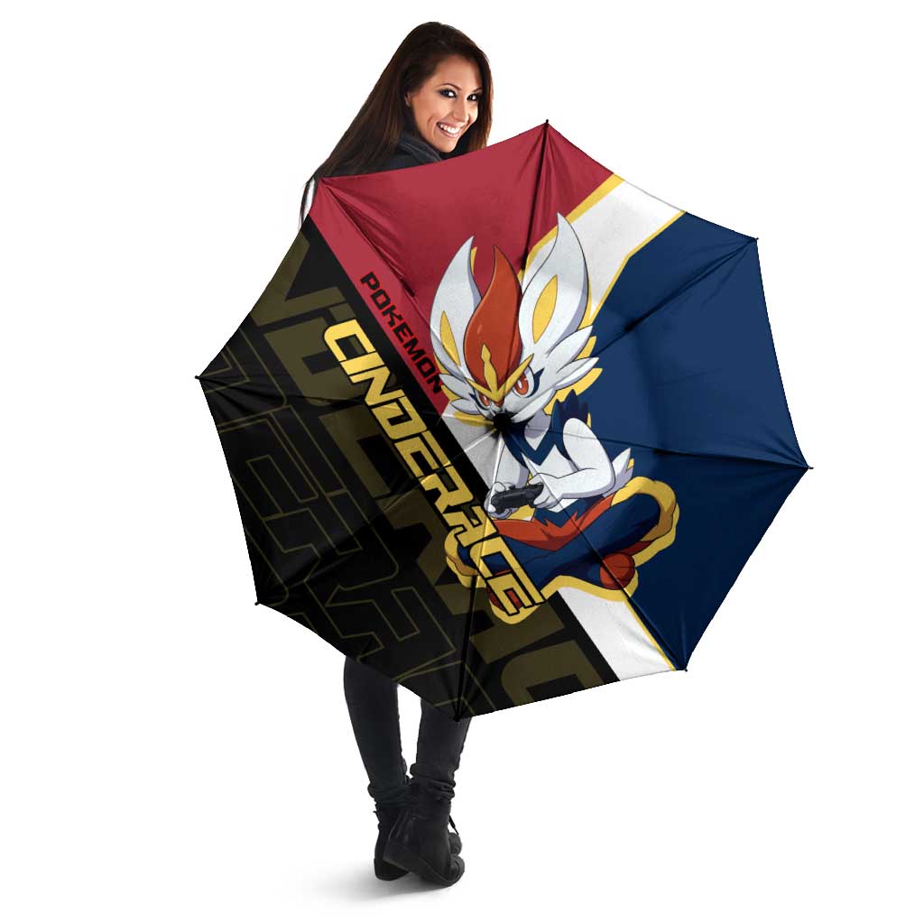 Cinderace Poké Umbrella Dynamic Retro Anime Style