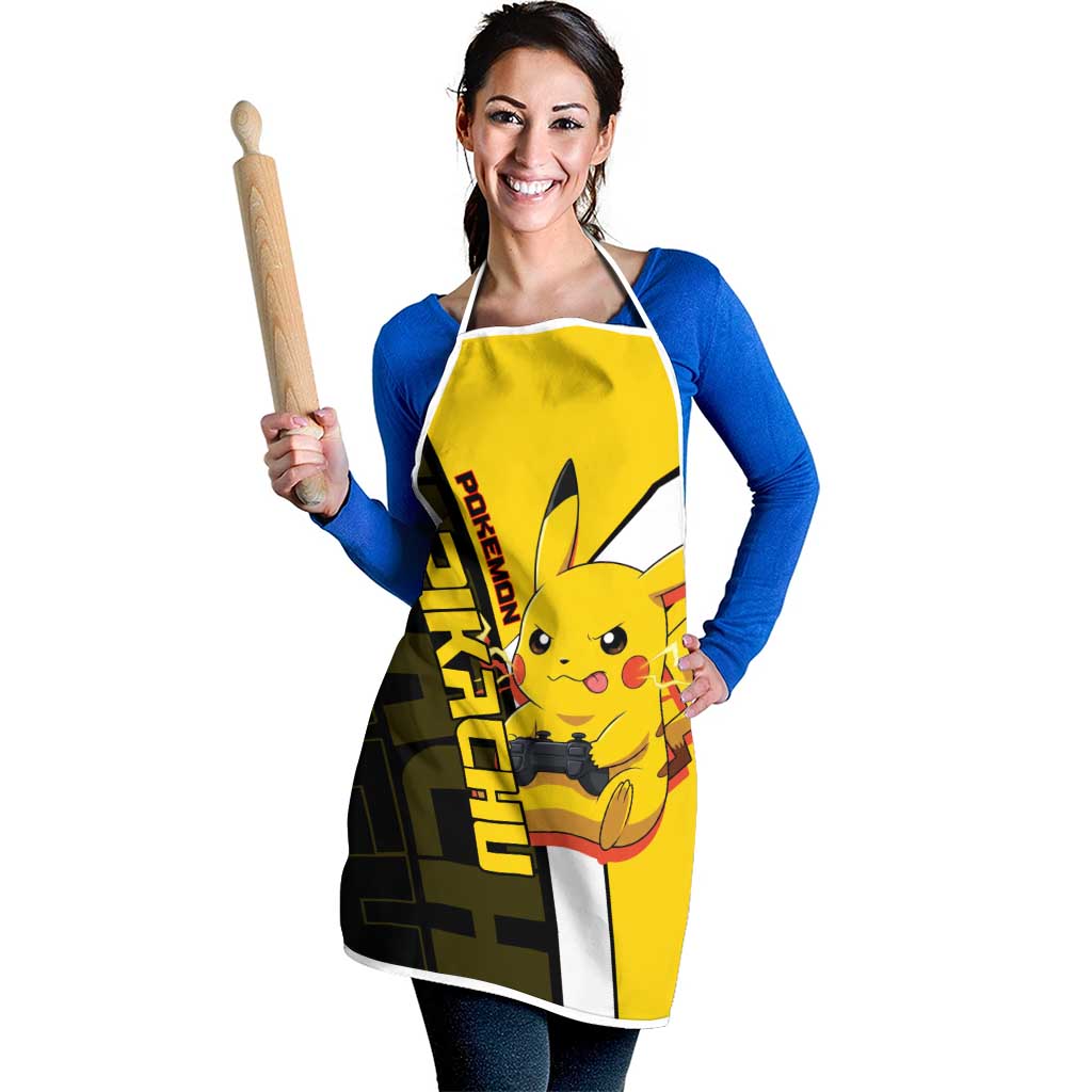 Pikachu Poké Apron Vibrant Retro Anime Style