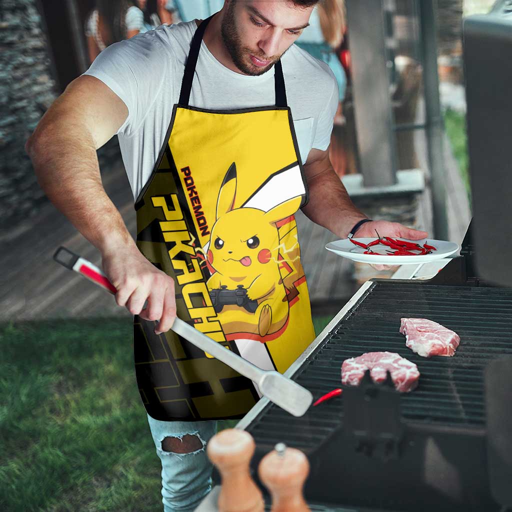 Pikachu Poké Apron Vibrant Retro Anime Style