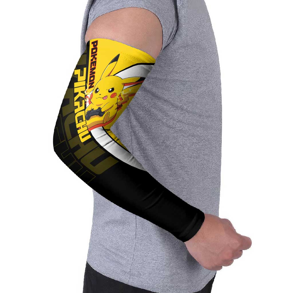 Pikachu Poké Arm Sleeves Vibrant Retro Anime Style