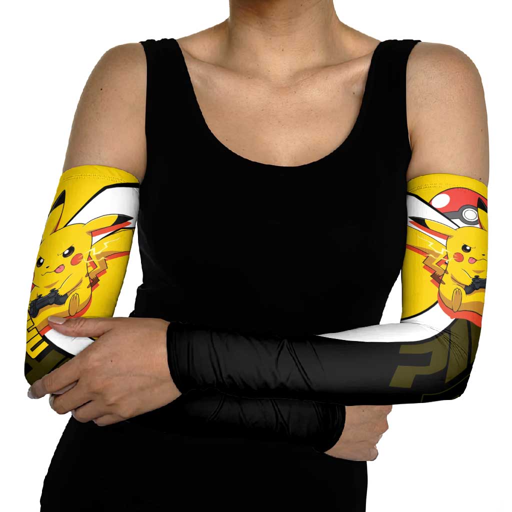 Pikachu Poké Arm Sleeves Vibrant Retro Anime Style