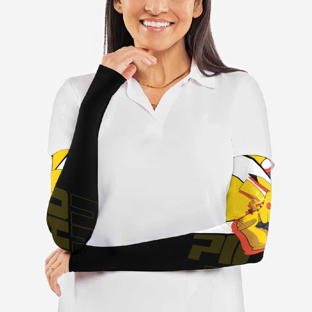 Pikachu Poké Arm Sleeves Vibrant Retro Anime Style