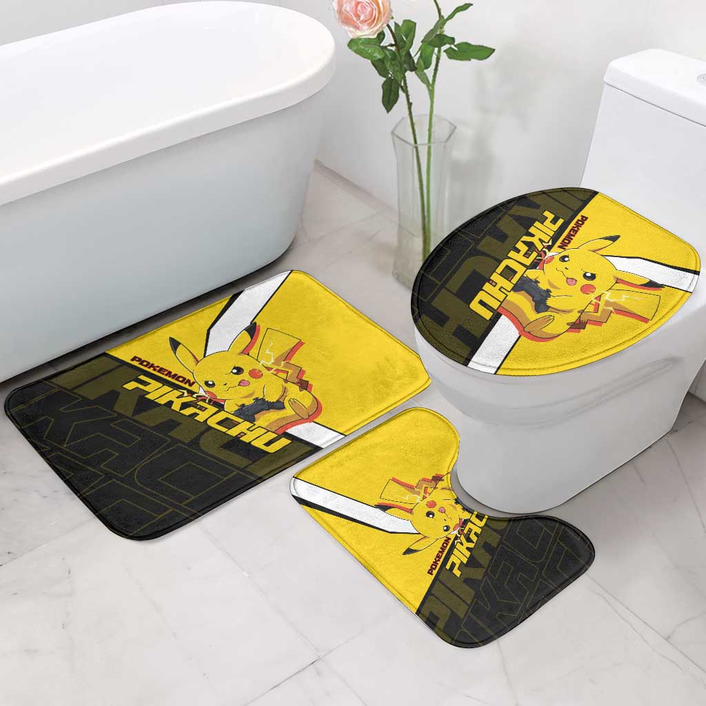 Pikachu Poké Bathroom Set Vibrant Retro Anime Style