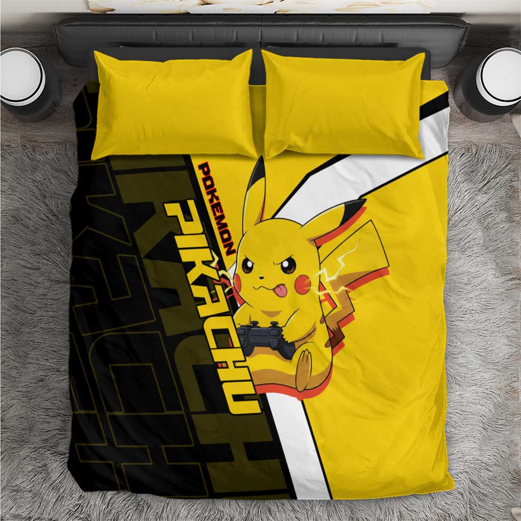 Pikachu Poké Bedding Set Vibrant Retro Anime Style
