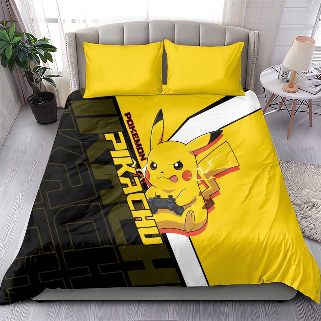 Pikachu Poké Bedding Set Vibrant Retro Anime Style
