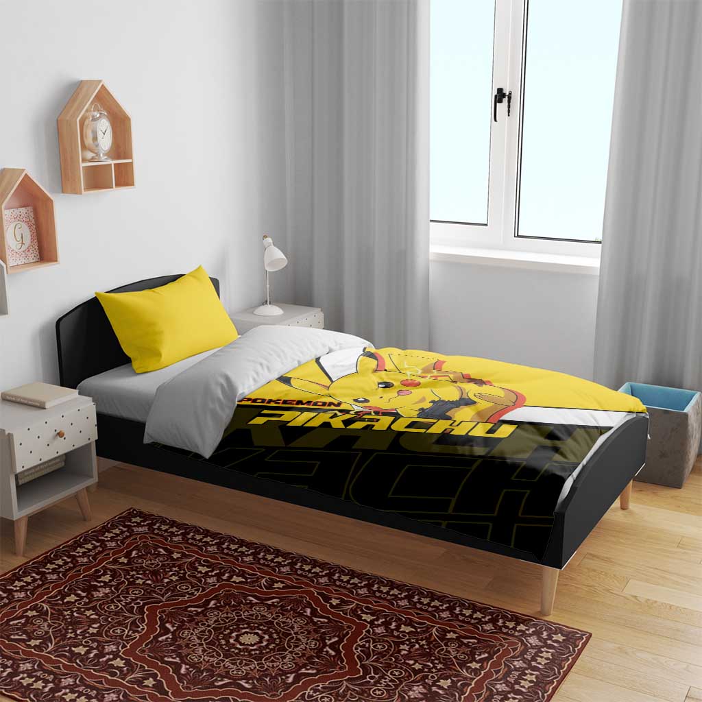 Pikachu Poké Bedding Set Vibrant Retro Anime Style