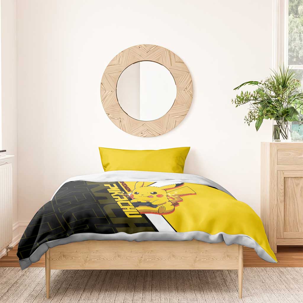 Pikachu Poké Bedding Set Vibrant Retro Anime Style