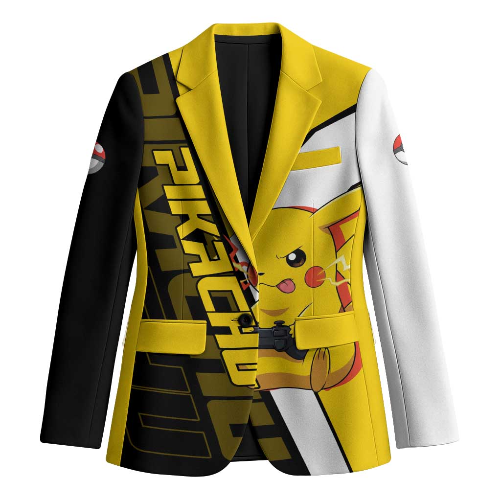 Pikachu Poké Blazer Vibrant Retro Anime Style