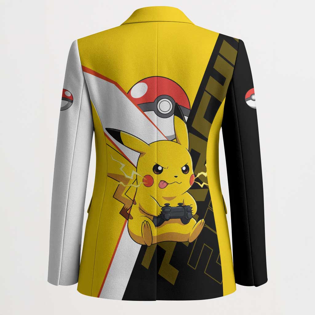 Pikachu Poké Blazer Vibrant Retro Anime Style