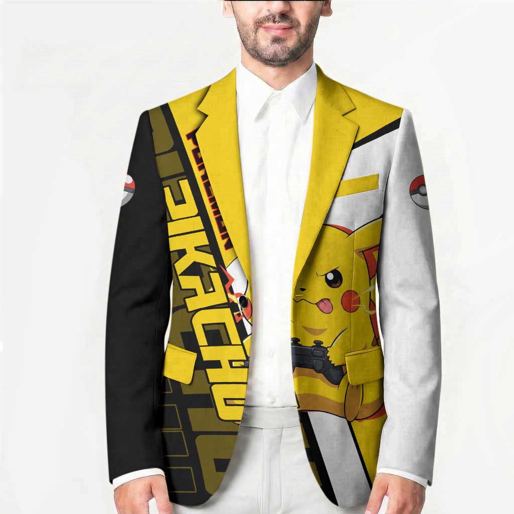 Pikachu Poké Blazer Vibrant Retro Anime Style