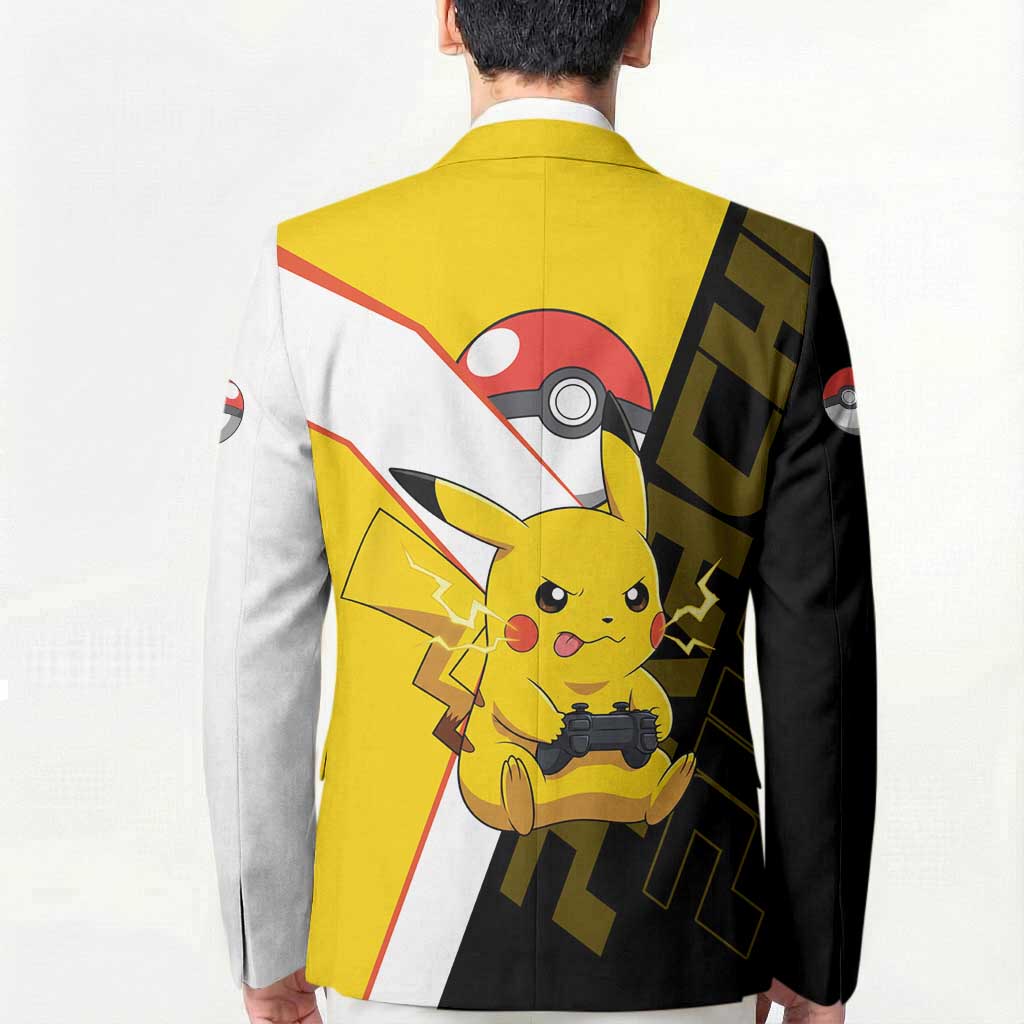 Pikachu Poké Blazer Vibrant Retro Anime Style