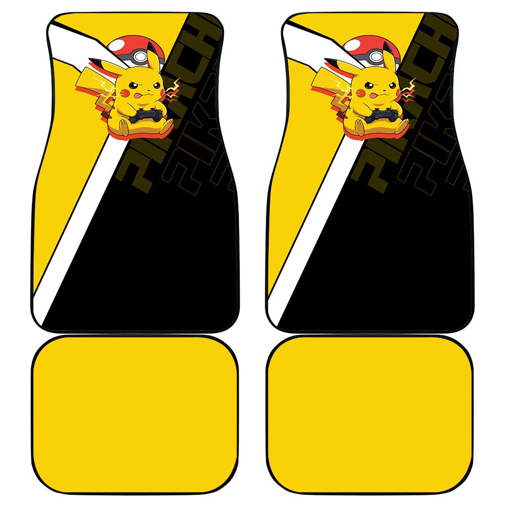 Pikachu Poké Car Mats Vibrant Retro Anime Style