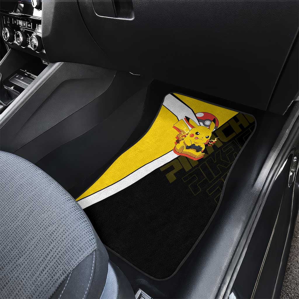 Pikachu Poké Car Mats Vibrant Retro Anime Style