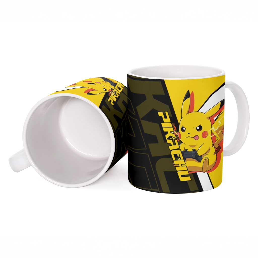 Pikachu Poké Ceramic Mug Vibrant Retro Anime Style