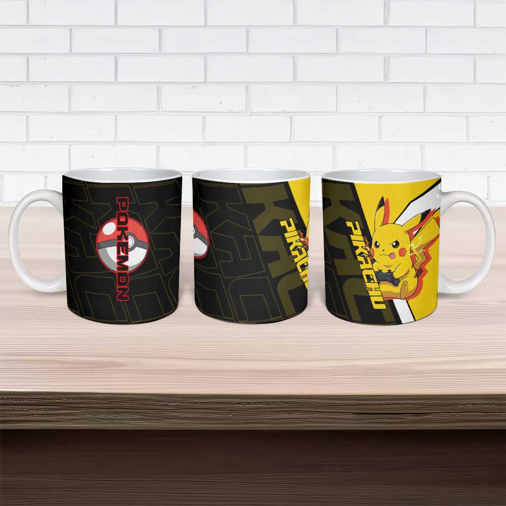 Pikachu Poké Ceramic Mug Vibrant Retro Anime Style