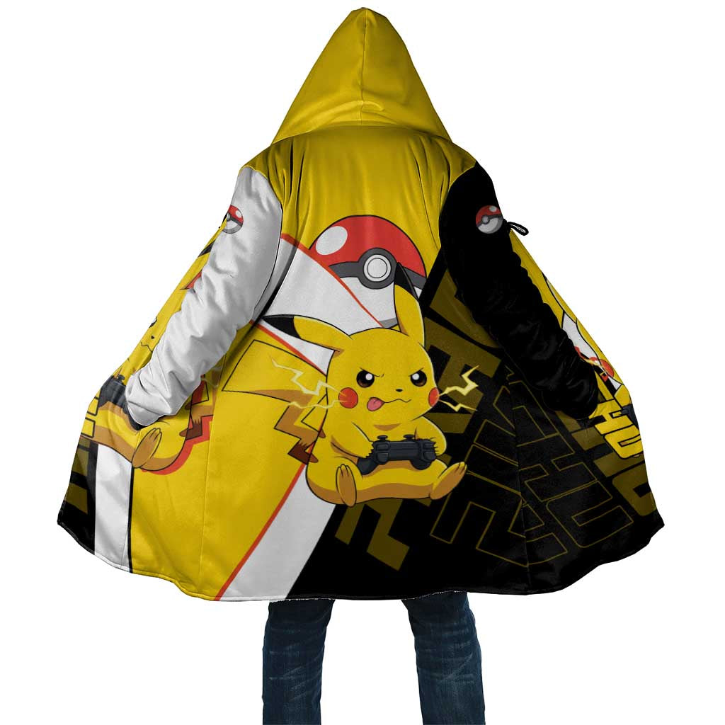 Pikachu Poké Cloak Vibrant Retro Anime Style