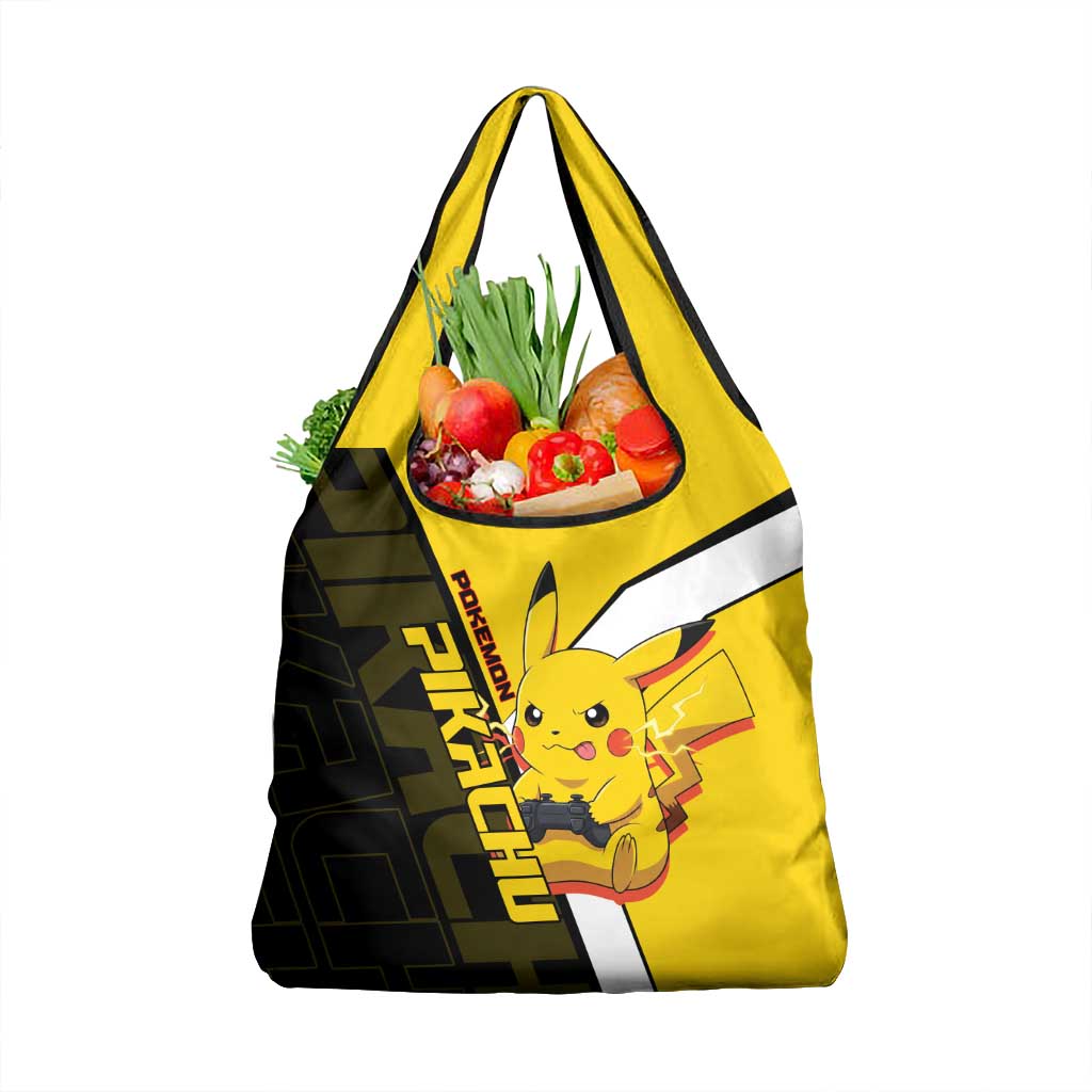 Pikachu Poké Grocery Bag Vibrant Retro Anime Style
