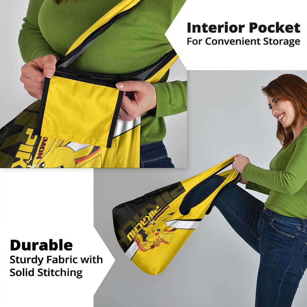 Pikachu Poké Grocery Bag Vibrant Retro Anime Style