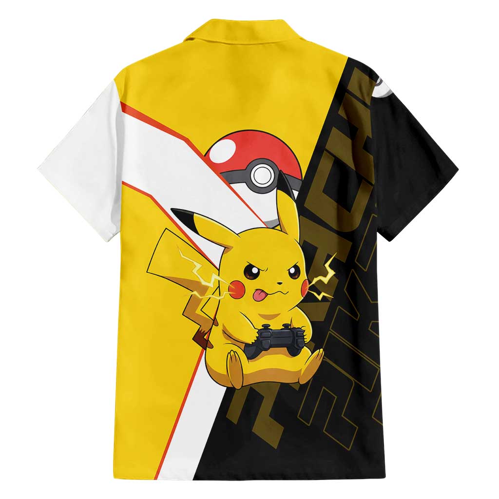Pikachu Poké Hawaiian Shirt Vibrant Retro Anime Style