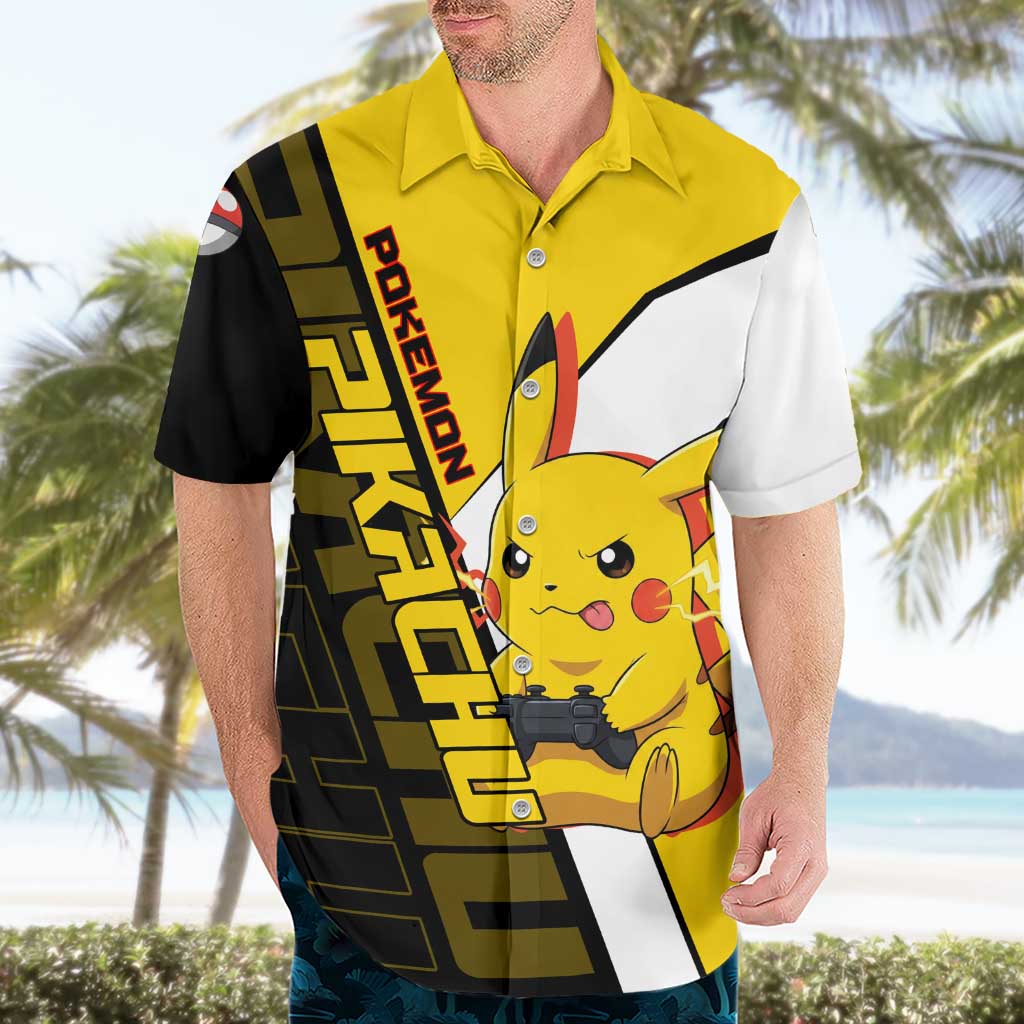 Pikachu Poké Hawaiian Shirt Vibrant Retro Anime Style