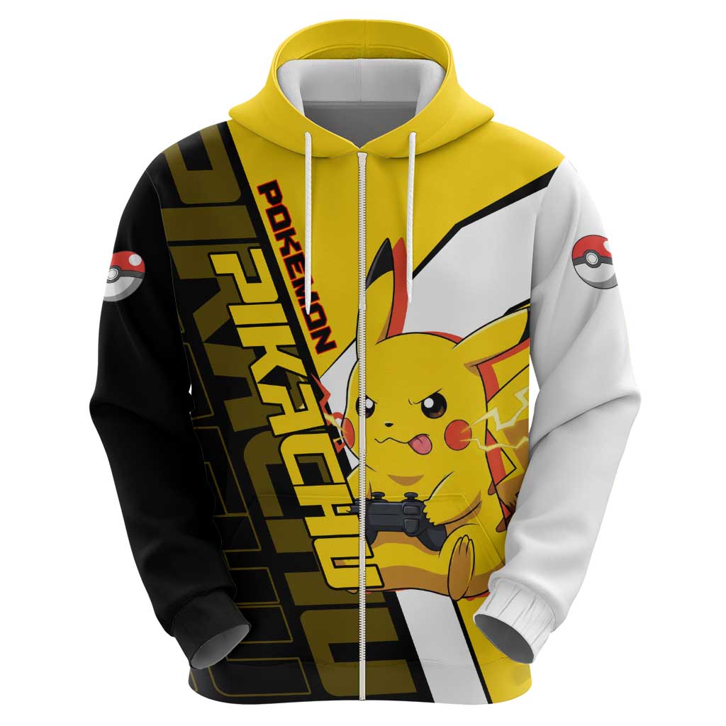 Pikachu Poké Hoodie Vibrant Retro Anime Style