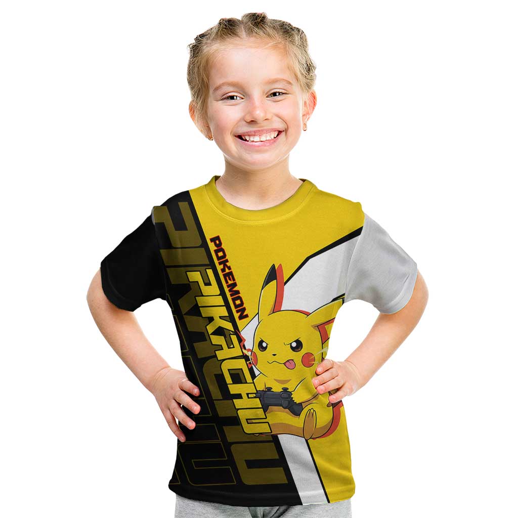 Pikachu Poké Kid T Shirt Vibrant Retro Anime Style