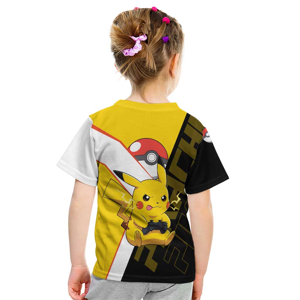 Pikachu Poké Kid T Shirt Vibrant Retro Anime Style