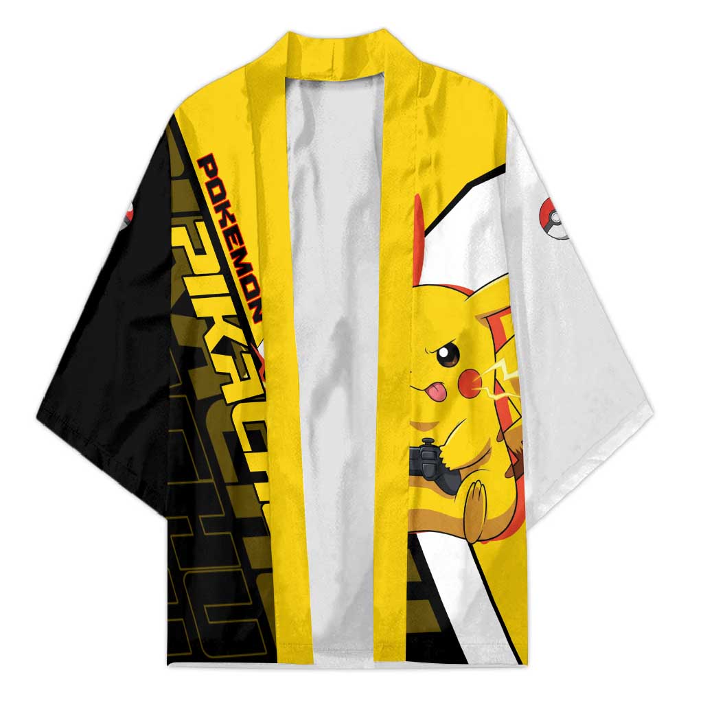 Pikachu Poké Kimono Vibrant Retro Anime Style