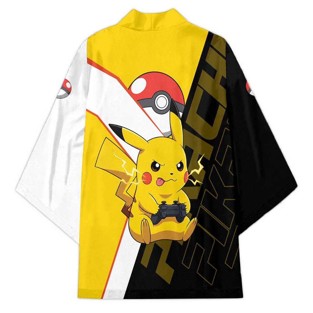 Pikachu Poké Kimono Vibrant Retro Anime Style