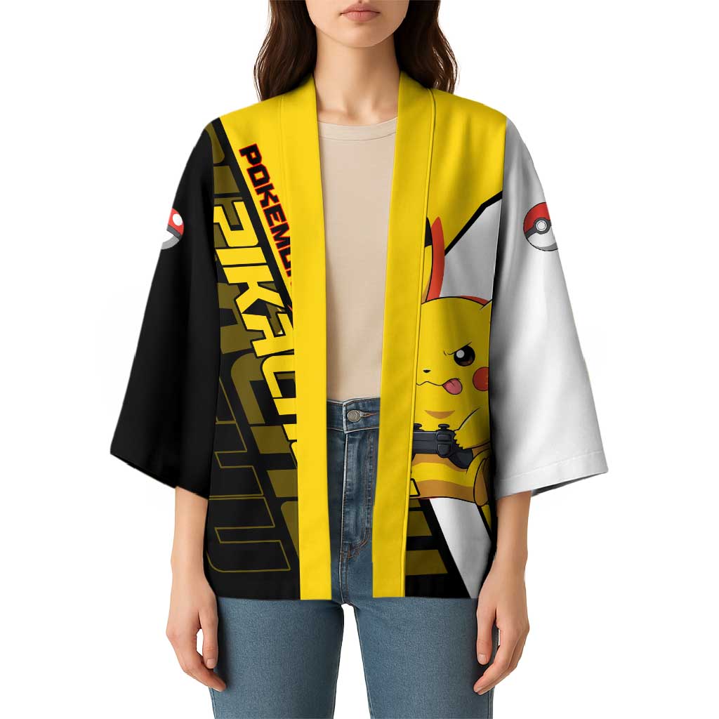 Pikachu Poké Kimono Vibrant Retro Anime Style