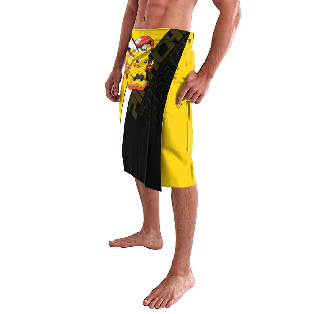 Pikachu Poké Lavalava Vibrant Retro Anime Style