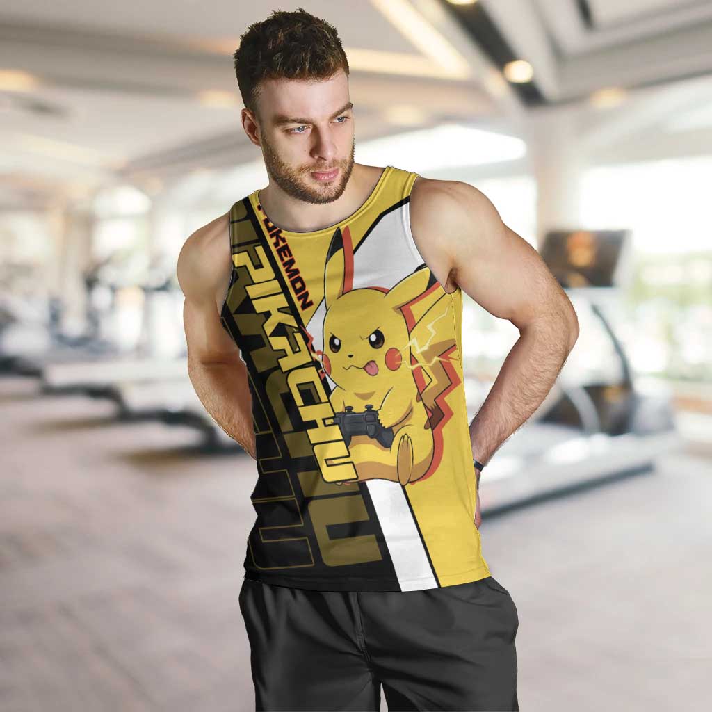 Pikachu Poké Men Tank Top Vibrant Retro Anime Style